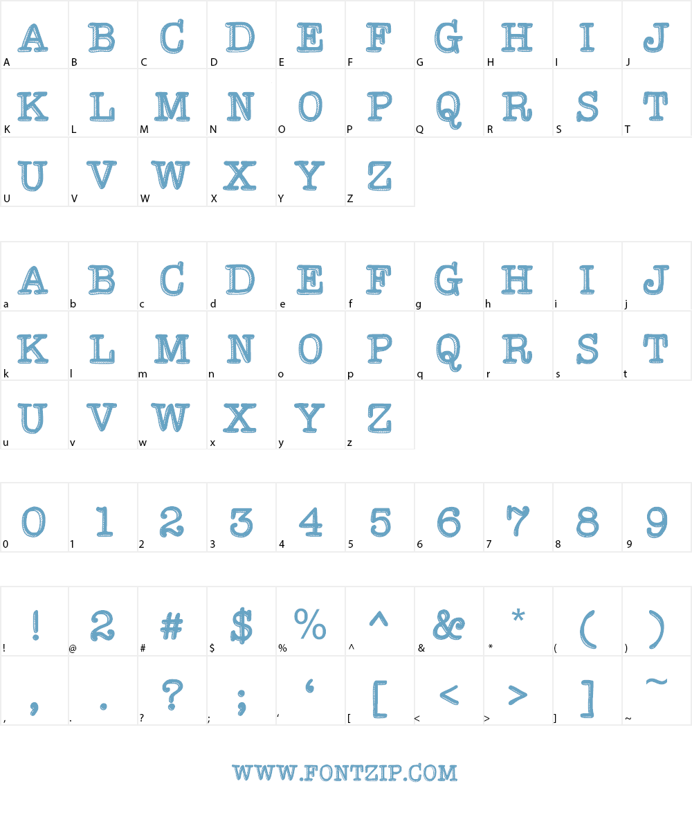 Hypersober Font Character